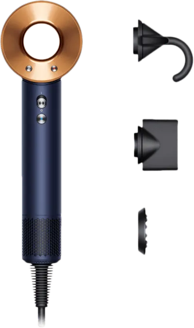 Dyson Supersonic Straight + Wavy Nachtblau