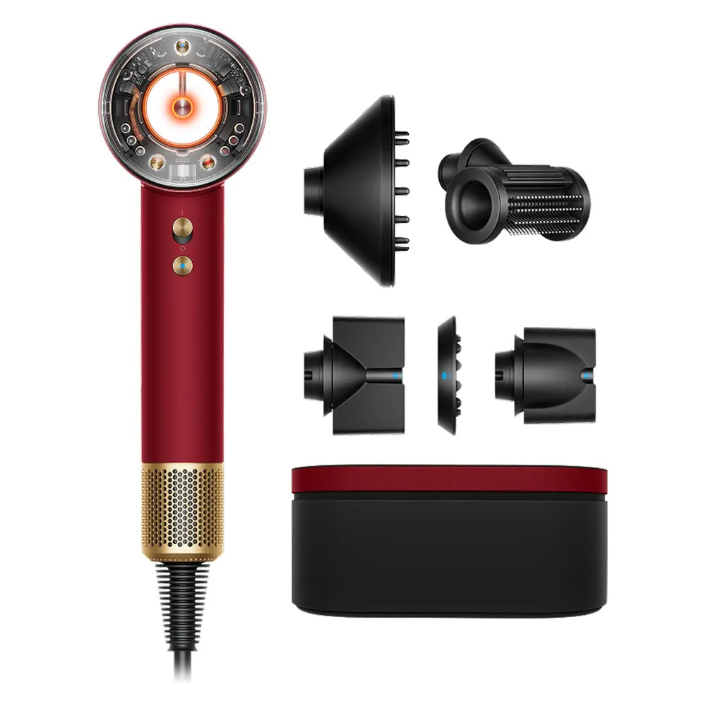 Dyson Supersonic Nural Straight+Wavy Red Velvet