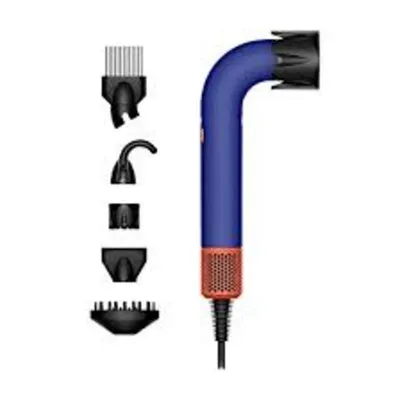 Professioneller Föhn Dyson HD18 Supersonic r 1700W 4 Temperaturstufen 3 Geschwindigkeiten mit Zubehör Blau