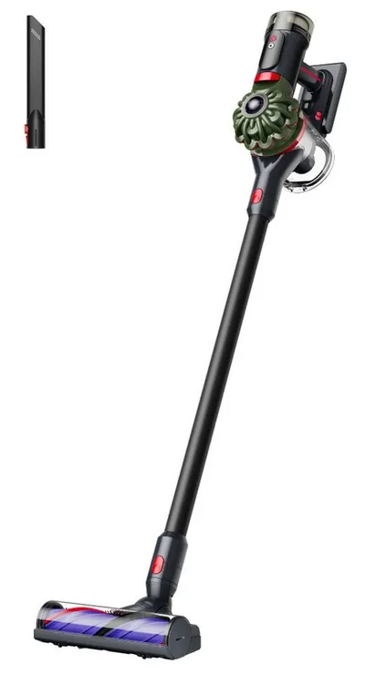 DYSON Akku-Hand-und Stielstaubsauger V8 Cyclone, beutellos, 150 AirWatt, 30 % mehr Leistung. 60 Minuten Laufzeit.