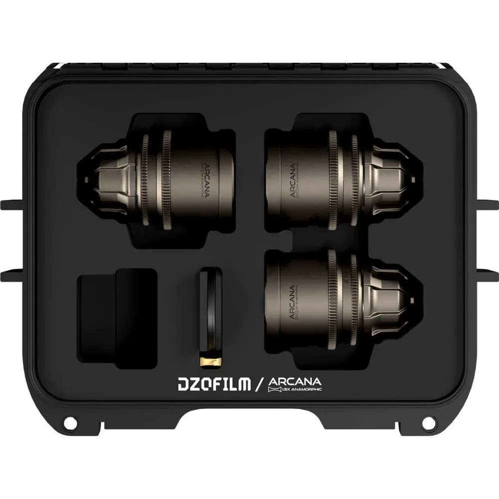 DZOFILM Arcana Prime 32/45/75mm T2.1 1.5X Anamorphic 3-Lens Kit