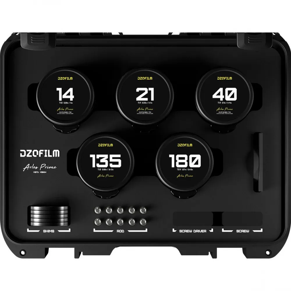 DZOFILM Arles 5-Lens Kit 14/21/40/135/180mm Prime Lens für PL metric