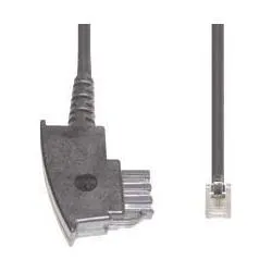 E+P Telefonkabel T 78/3 3,0m TAE-N-Stecker/Westernstecker