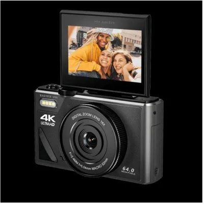 Digitalkamera EasyPix V64 Flip Schwarz 64 Mpx WiFi 4K