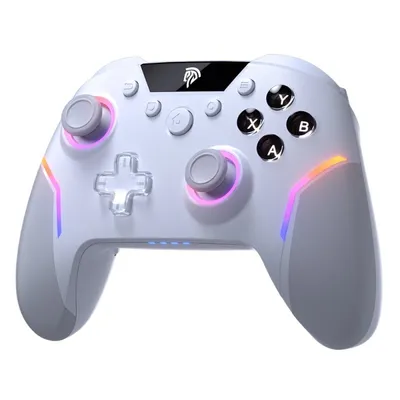 EasySMX X20 Kabelloses Gamepad RGB Bluetooth/2,4GHz 1000mAh USB-C Weiß für PC/Switch/Android/iOS