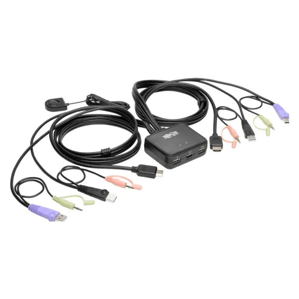 KVM-Switch EATON B032-HUA2 2 HDMI USB Audio Anschlüsse Kompakt