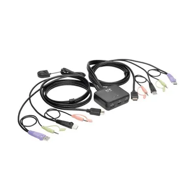 KVM-Switch EATON B032-HUA2 2 HDMI USB Audio Anschlüsse Kompakt