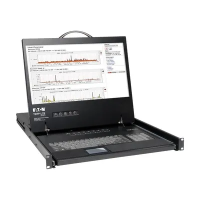 KVM-Konsole Rack 1U EATON B040-008-19 mit 19" LCD-Bildschirm und 8 Ports