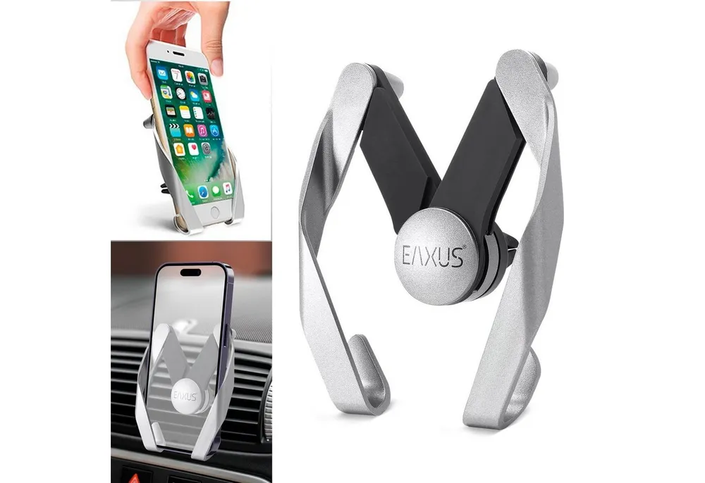 EAXUS Handy-Halterung Universal Auto KFZ Handyhalter - Halterung für Lüftungsgitter, (Geeignet für alle Smartphones)