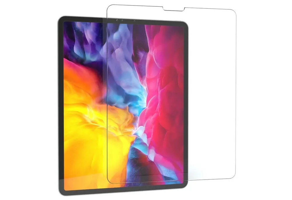 EAZY CASE Displayschutzglas Schutzglas für Apple iPad Pro 12,9" 4. Gen. (2020), 12,9 Zoll Panzerglas Displayfolie Tabletschutz Glasfolie Kratzschutz