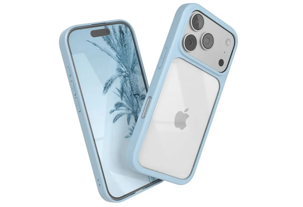 EAZY CASE Handyhülle Bumper Case für Apple iPhone 17 Pro 6,3 Zoll, Schutzhülle mit Kameraschutz kratzfest Back Cover Displayschutz Grün