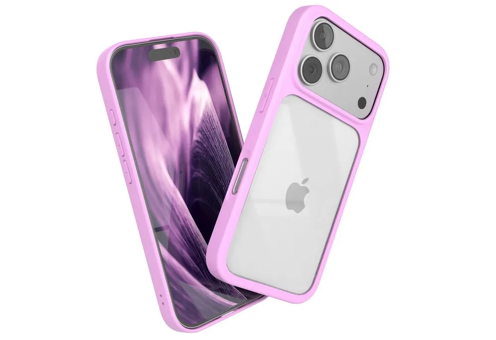 EAZY CASE Handyhülle Bumper Case für Apple iPhone 17 Pro 6,3 Zoll, Handyhülle Dünn mit Kameraschutz Hybrid Handyhülle stoßfest Helllila