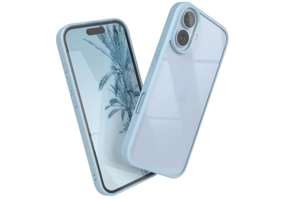 EAZY CASE Handyhülle Bumper Case für Apple iPhone 17 6,3 Zoll, Schutzhülle mit Kameraschutz kratzfest Back Cover Displayschutz Grün