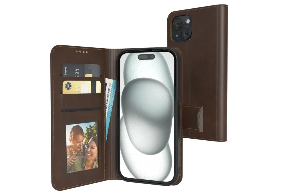 EAZY CASE Handyhülle Business Handytasche Kartenfächer für iPhone 15 6