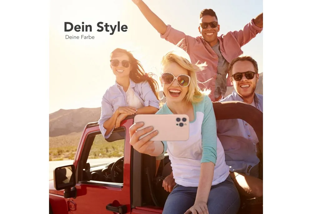 EAZY CASE Handyhülle für Apple iPhone 12 Pro Max Hülle Silikon 6,7 Zoll, Silikon Schutzhülle mit Kameraschutz kratzfest bumper Rosa Altrosa