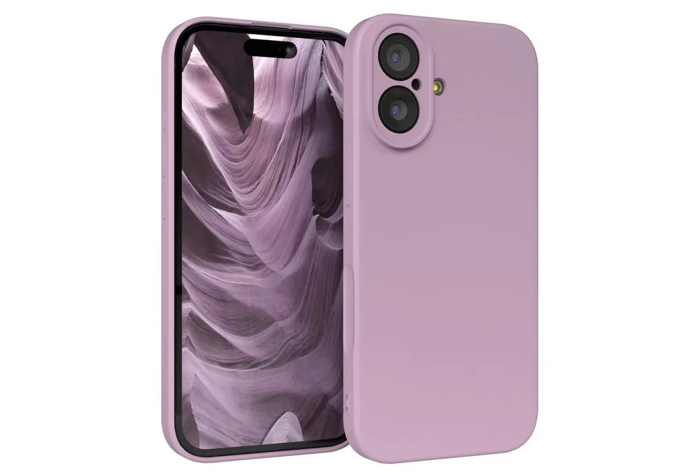 EAZY CASE Handyhülle für Apple iPhone 17 Hülle Silikon 6,3 Zoll, Hülle mit Kameraschutz Handycase Soft Smart Slimcover Lila / Flieder