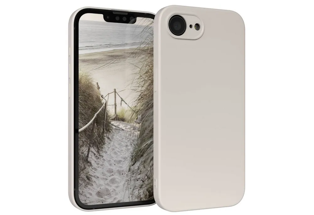 EAZY CASE Handyhülle für Apple iPhone 16e Hülle Silikon 6,1 Zoll, Bumper Case Matt Slimcover Silikonschutzhülle elastisch Polarstern