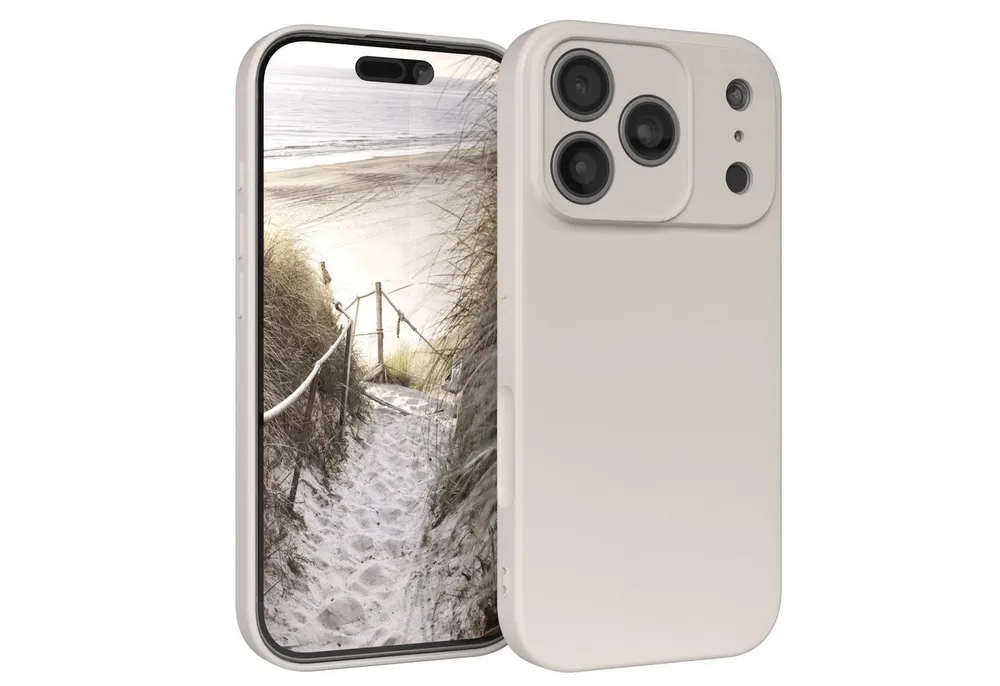 EAZY CASE Handyhülle für Apple iPhone 17 Pro Hülle Silikon 6,3 Zoll, Bumper Case Matt Slimcover Silikonschutzhülle elastisch Polarstern