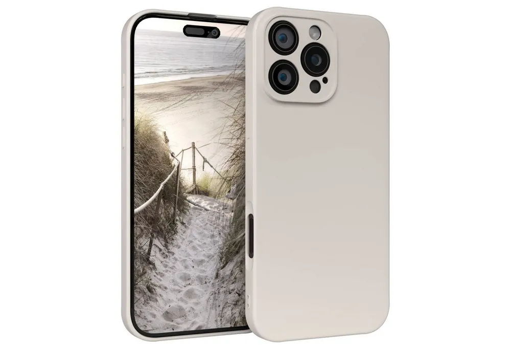 EAZY CASE Handyhülle für Apple iPhone 16 Pro Max Hülle Silikon 6,9 Zoll, Bumper Case Matt Slimcover Silikonschutzhülle elastisch Polarstern