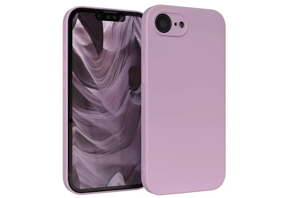 EAZY CASE Handyhülle für Apple iPhone 16e Hülle Silikon 6,1 Zoll, Hülle mit Kameraschutz Handycase Soft Smart Slimcover Lila / Flieder