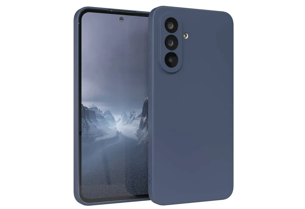 EAZY CASE Handyhülle für Samsung Galaxy A56 Hülle Silikon 6,7 Zoll, Handy Softcase mattierte Silikonhülle Back Cover Soft Blau / Petrol