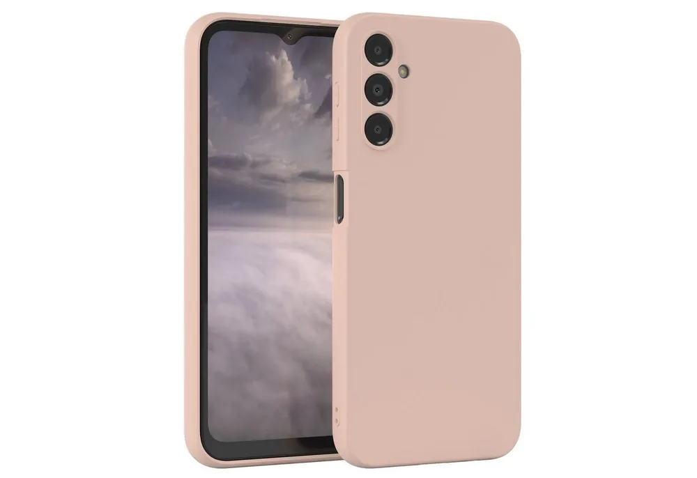 EAZY CASE Handyhülle für Samsung Galaxy A14 5G Hülle Silikon 6,6 Zoll, Silikon Schutzhülle mit Kameraschutz kratzfest bumper Rosa Altrosa