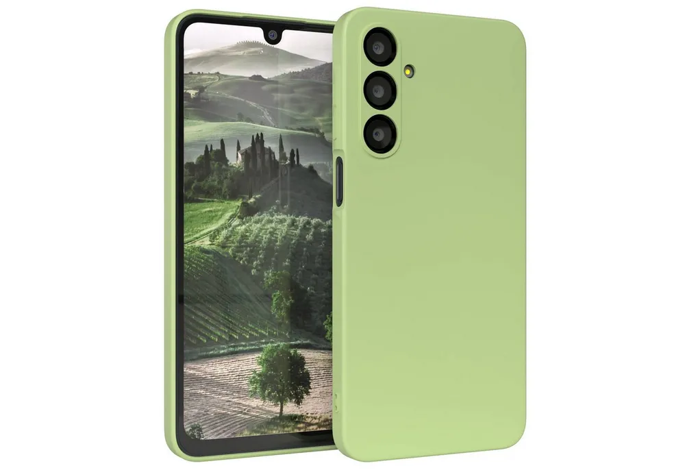 EAZY CASE Handyhülle für Samsung Galaxy A16 Hülle Silikon 6,7 Zoll, Smart Slimcover Matt Silikon Schutzhülle mit Kameraschutz tpu Grün