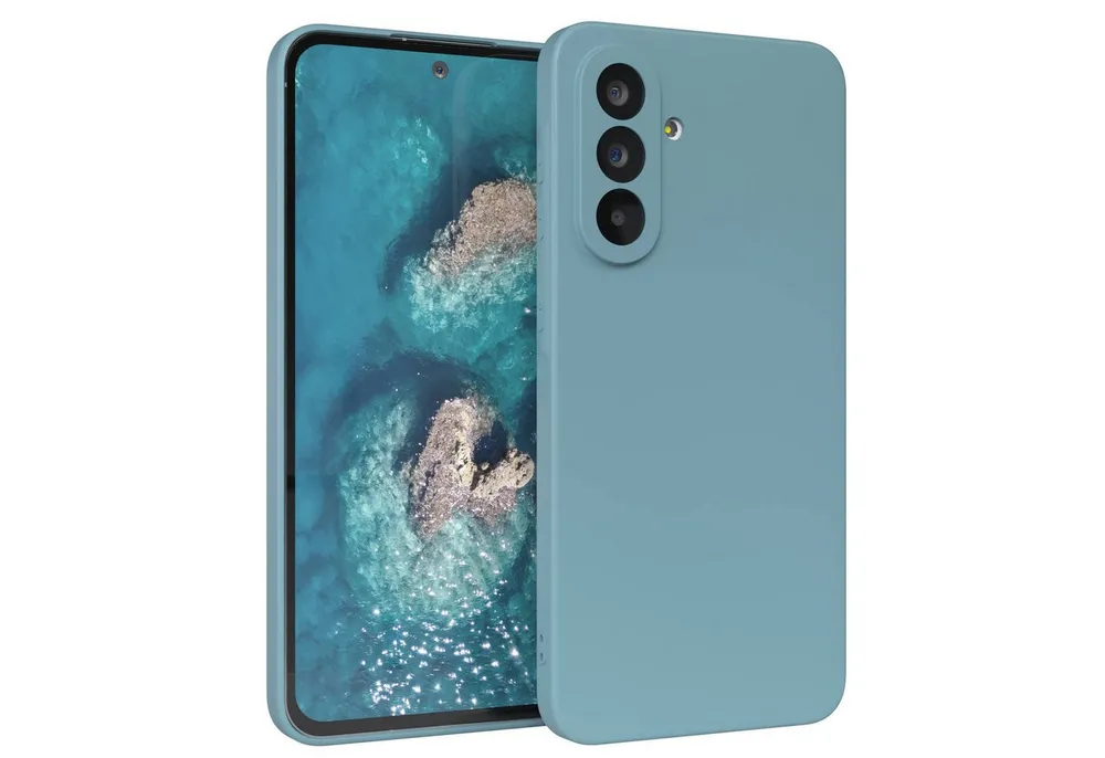 EAZY CASE Handyhülle für Samsung Galaxy A56 Hülle Silikon 6,7 Zoll, TPU Silikon Bumper Case stoßfest Slimcover Schutzhülle Etui Blaugrün