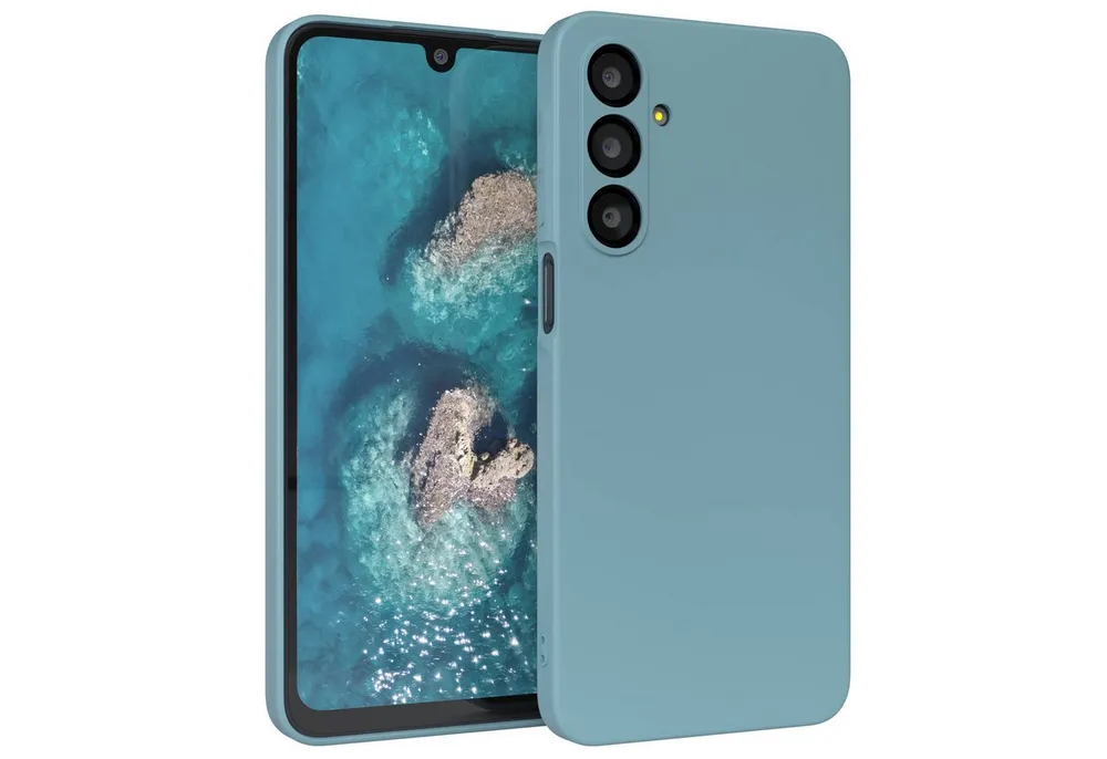 EAZY CASE Handyhülle für Samsung Galaxy A16 Hülle Silikon 6,7 Zoll, TPU Silikon Bumper Case stoßfest Slimcover Schutzhülle Etui Blaugrün