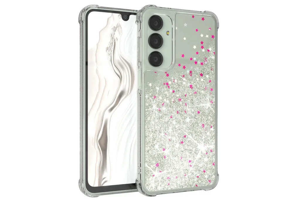 EAZY CASE Handyhülle Liquid Glittery Case für Samsung Galaxy A16 5G 6