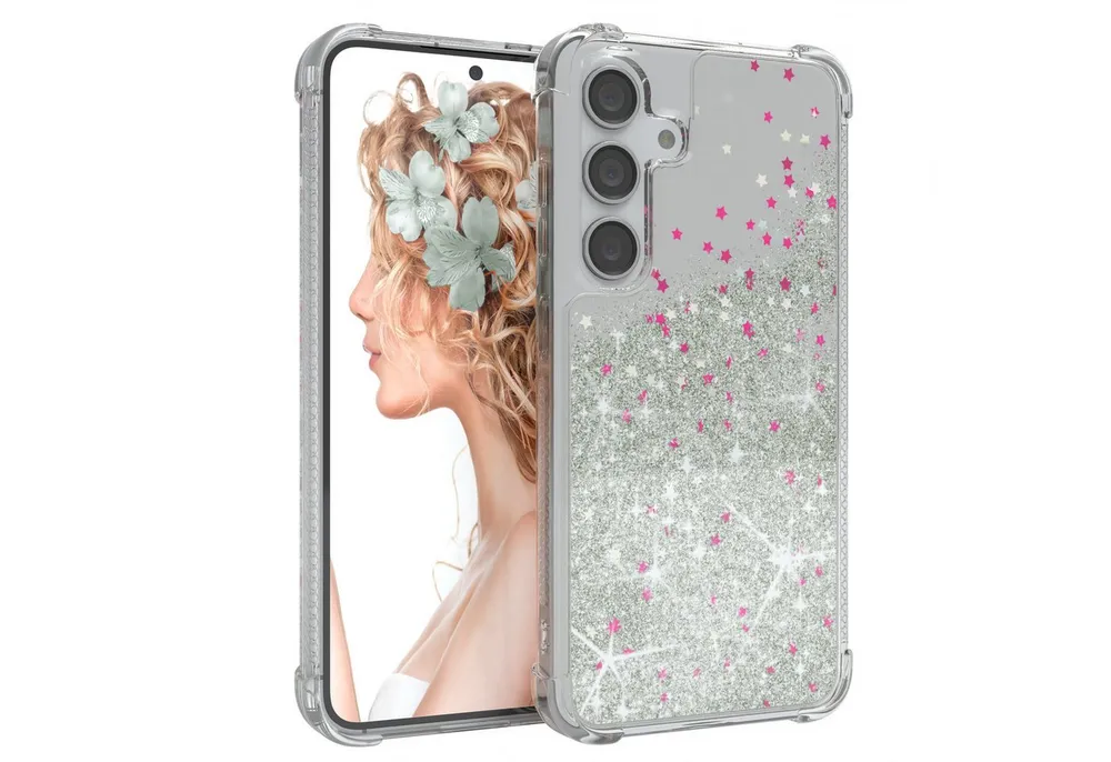 EAZY CASE Handyhülle Liquid Glittery Case für Samsung Galaxy S24 6