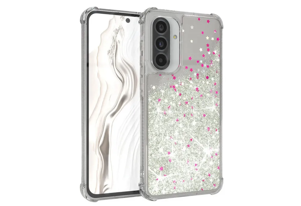 EAZY CASE Handyhülle Liquid Glittery Case für Samsung Galaxy A56 5G 6