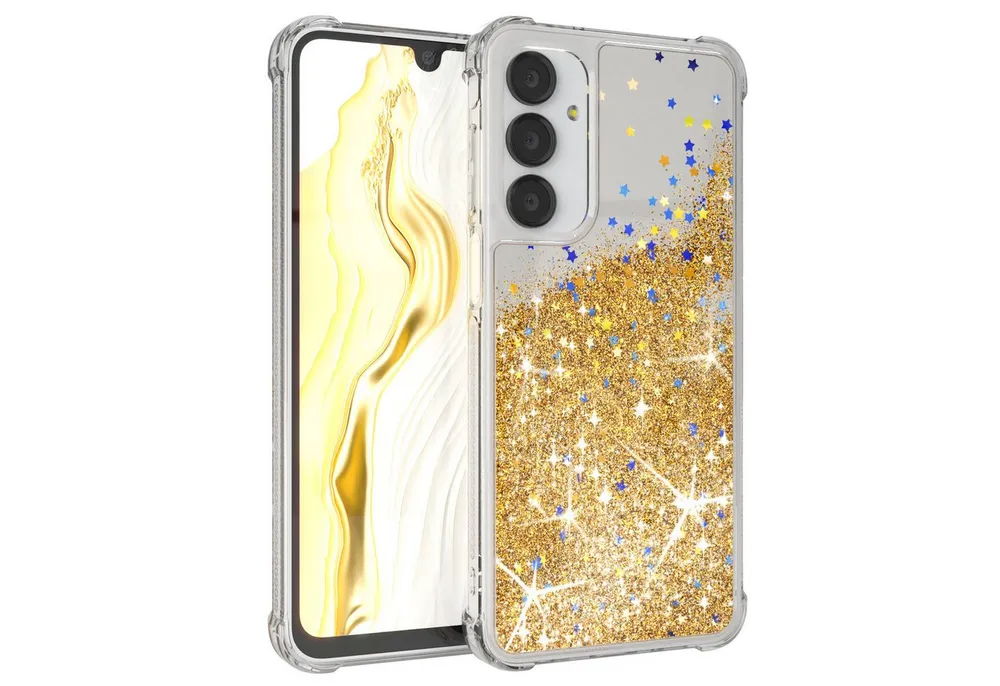 EAZY CASE Handyhülle Liquid Glittery Case für Samsung Galaxy A16 5G 6