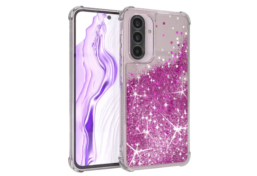 EAZY CASE Handyhülle Liquid Glittery Case für Samsung Galaxy A56 5G 6