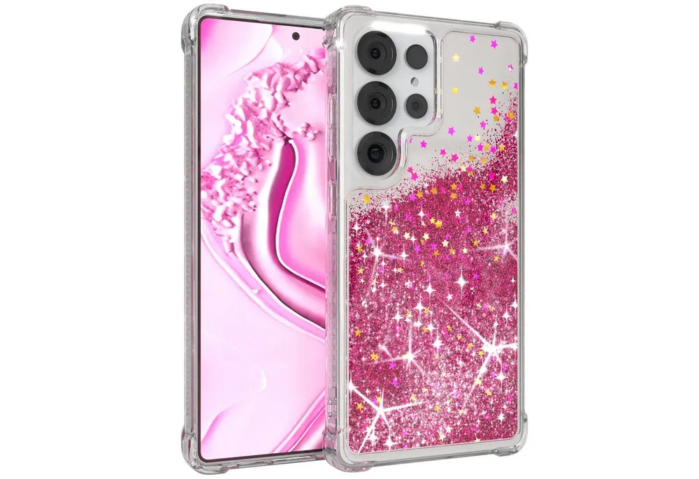 EAZY CASE Handyhülle Liquid Glittery Case für Samsung Galaxy S25 Ultra 6