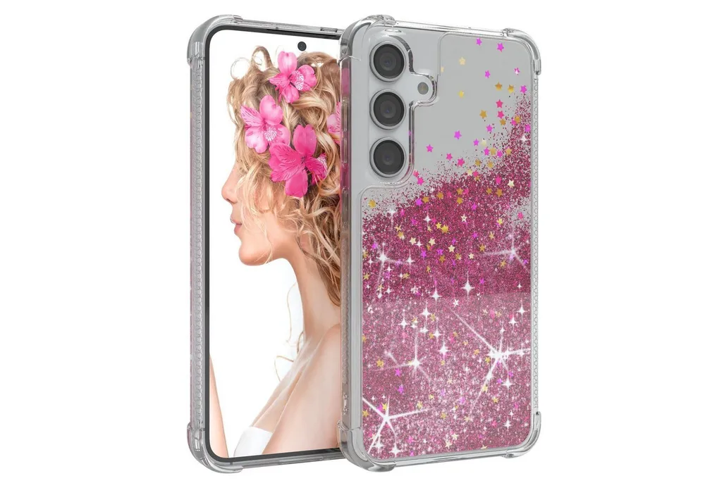 EAZY CASE Handyhülle Liquid Glittery Case für Samsung Galaxy S24 6