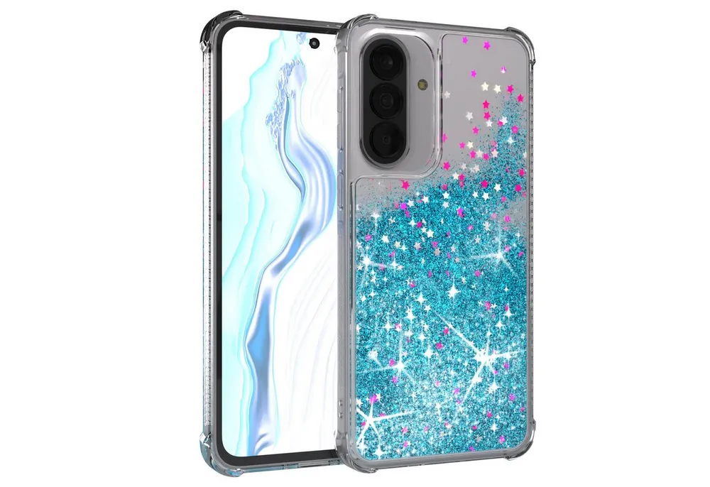 EAZY CASE Handyhülle Liquid Glittery Case für Samsung Galaxy A37 6