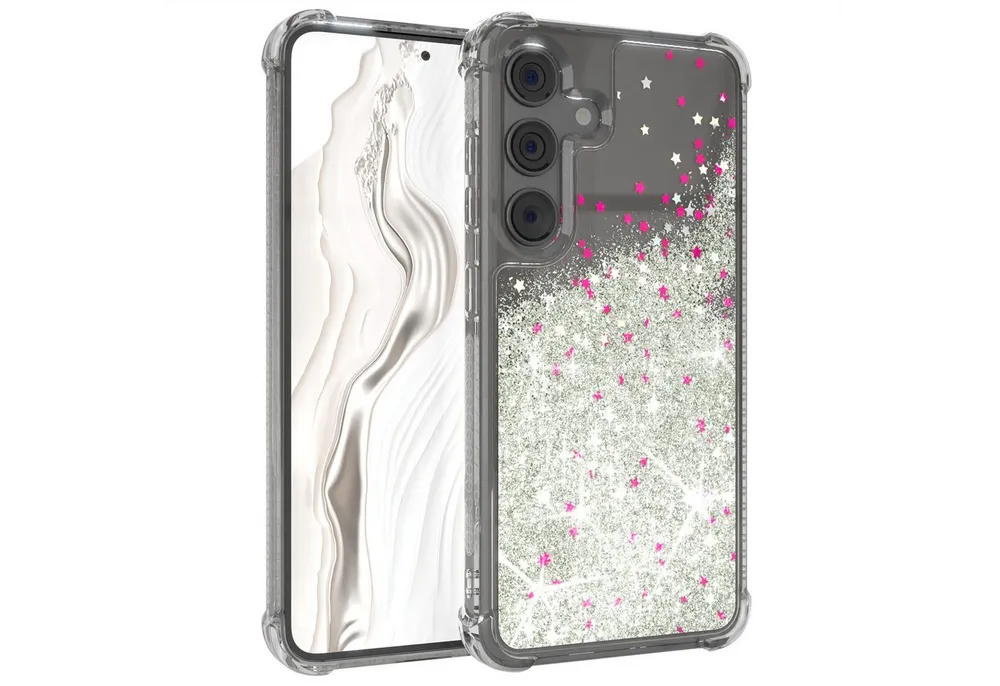 EAZY CASE Handyhülle Liquid Glittery Case für Samsung Galaxy S24 FE 6