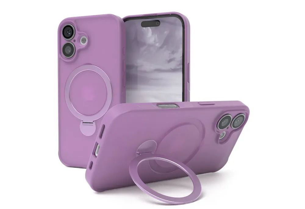 EAZY CASE Handyhülle Outdoor iPhone 16 Case MagSafe Rotation Ring 6