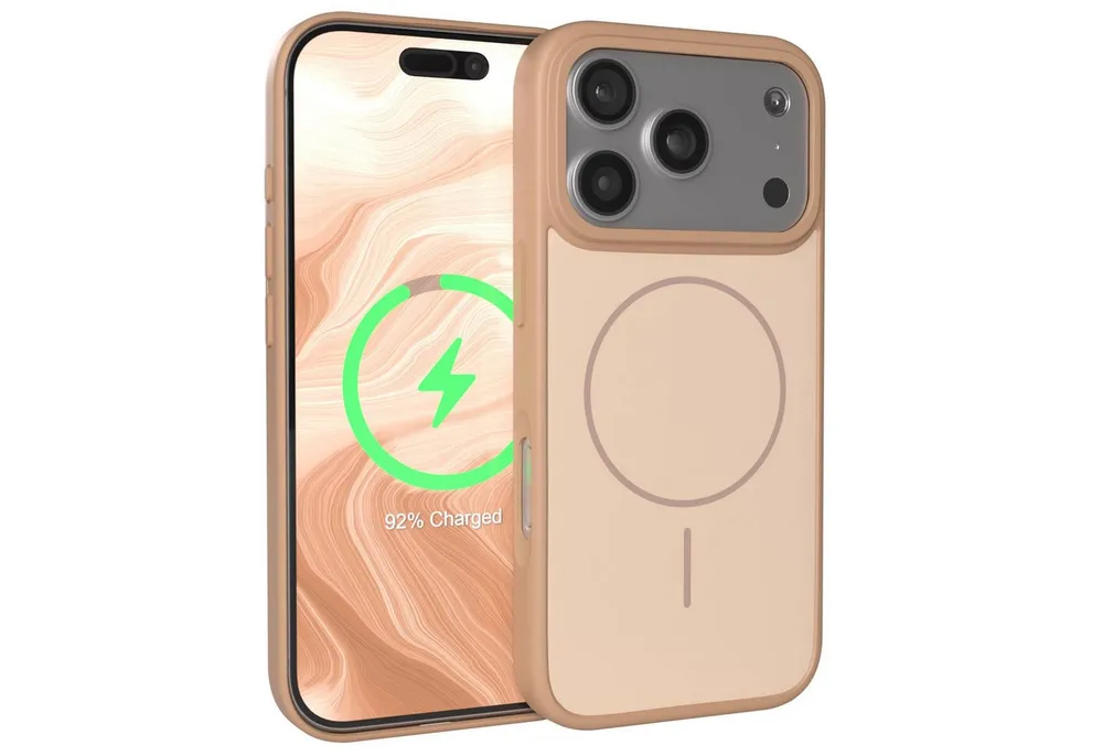 EAZY CASE Handyhülle Slim Outdoor MagSafe Case für Apple iPhone 17 Pro 6,3 Zoll, Stylisch & sicher – MagSafe Outdoor Hülle in Braun
