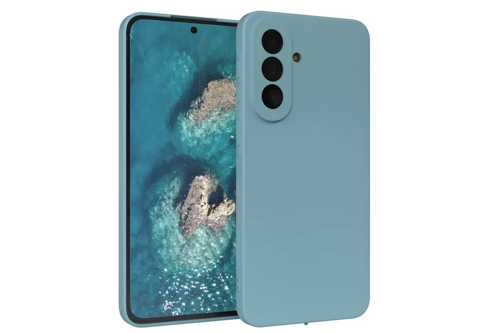 EAZY CASE Handyhülle TPU Hülle für Samsung Galaxy A57 6,7 Zoll, TPU Silikon Bumper Case stoßfest Slimcover Schutzhülle Etui Blaugrün