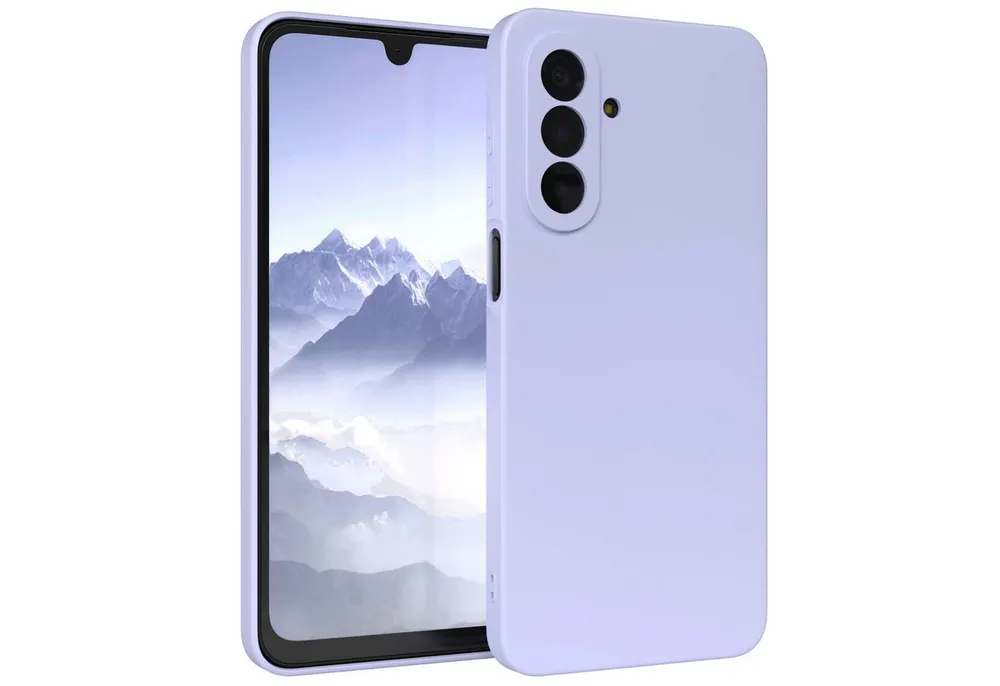 EAZY CASE Handyhülle TPU Hülle für Samsung Galaxy A17 6,7 Zoll, Silikonhülle stoßfest Smart Slimcover Case Dünn Blau Lila