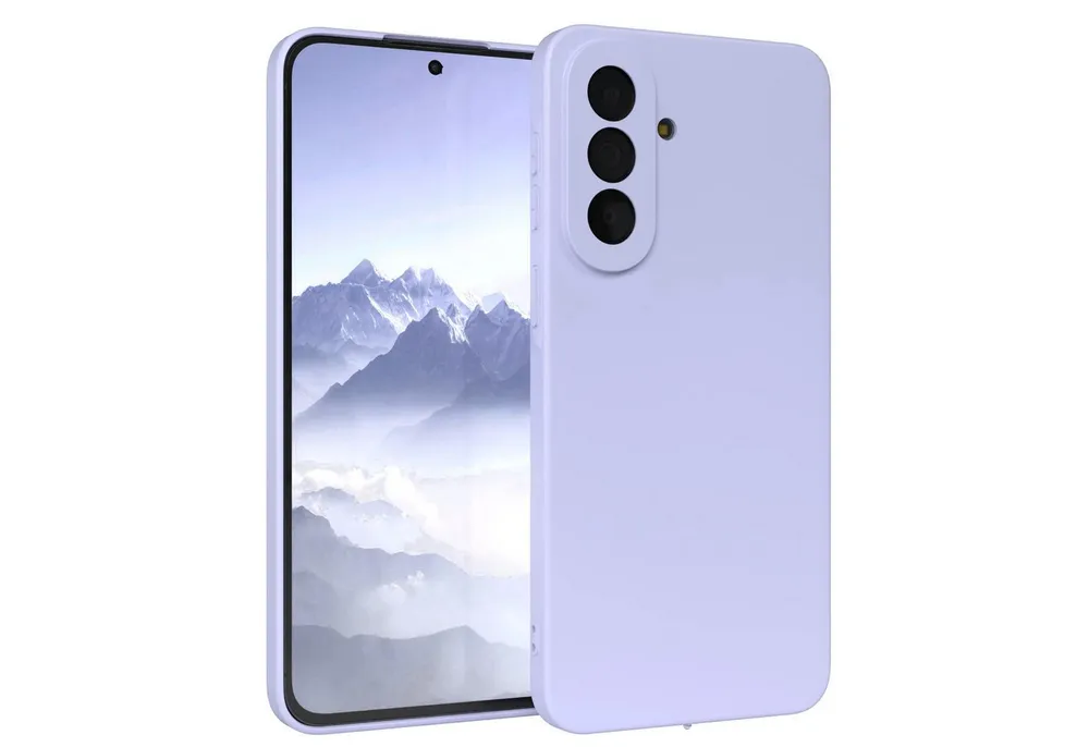 EAZY CASE Handyhülle TPU Hülle für Samsung Galaxy A57 6,7 Zoll, Silikonhülle stoßfest Smart Slimcover Case Dünn Blau Lila