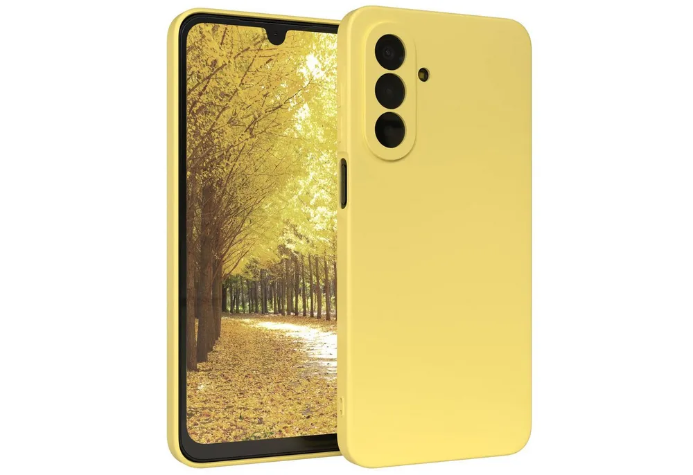 EAZY CASE Handyhülle TPU Hülle für Samsung Galaxy A17 6,7 Zoll, Handy Softcase stoßfest Hülle mit Kameraschutz Bumper Tpuhülle Gelb