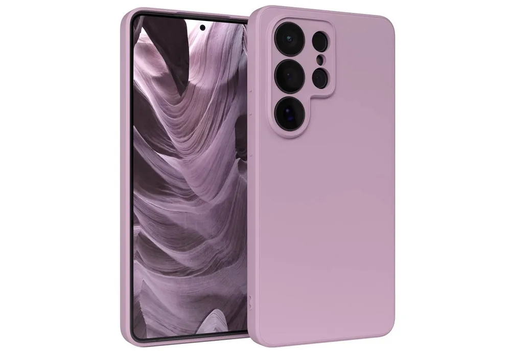 EAZY CASE Handyhülle TPU Hülle für Samsung Galaxy S26 Ultra 6,9 Zoll, Hülle mit Kameraschutz Handycase Soft Smart Slimcover Lila / Flieder