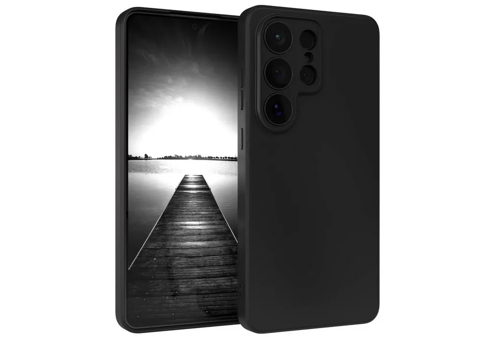EAZY CASE Handyhülle TPU Hülle für Samsung Galaxy S26 Ultra 6,9 Zoll, Silikon Schutzhülle mit Kameraschutz kratzfest Back Cover Etui Schwarz