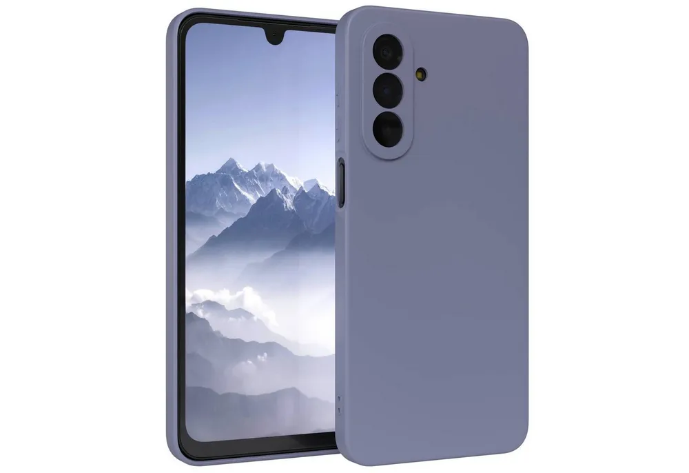 EAZY CASE Handyhülle TPU Hülle für Samsung Galaxy A17 6,7 Zoll, Silikon Schutzhülle mit Kameraschutz Matt Back Cover Soft Eis Blau