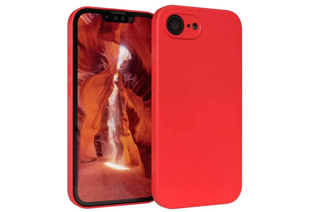 EAZY CASE Handyhülle TPU Hülle für Apple iPhone 17e 6,1 Zoll, Silikon Schutzhülle mit Kameraschutz stoßfest Handycover elastisch Rot