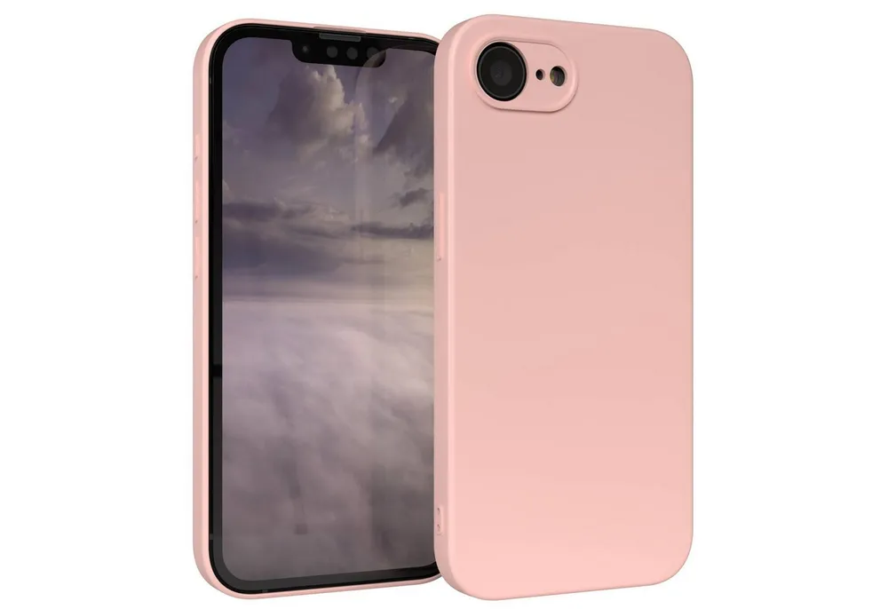 EAZY CASE Handyhülle TPU Hülle für Apple iPhone 17e 6,1 Zoll, Hülle mit Kameraschutz Bumper Case Silikonschutzhülle Rosa / Altrosa