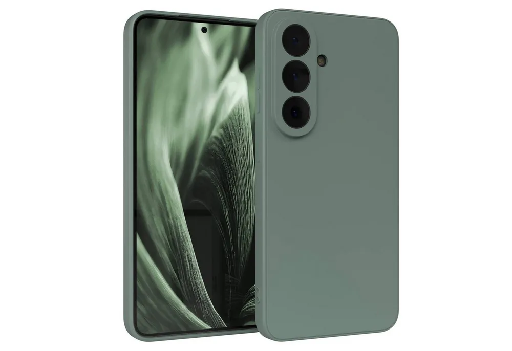 EAZY CASE Handyhülle TPU Hülle für Samsung Galaxy S26 6,3 Zoll, Schutzhülle mit Kameraschutz stoßfest telefonhülle Matt Dunkelgrün
